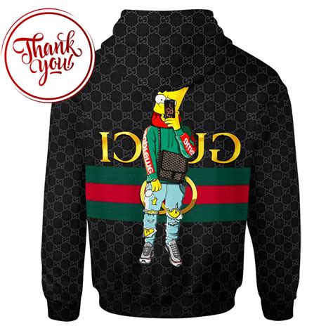 bart simpson gucci hoodie|simpsons bart hoodie stockx.